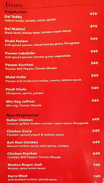 Gola Sizzlers menu 