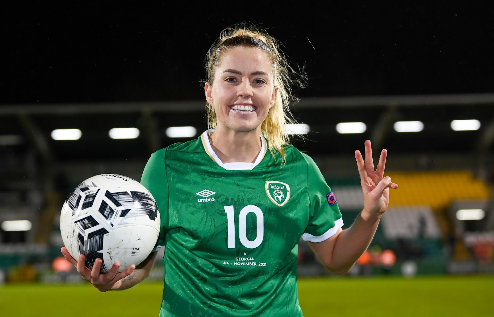 Denise O'Sullivan took the match ball home