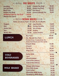 Bangalore Cafe menu 5