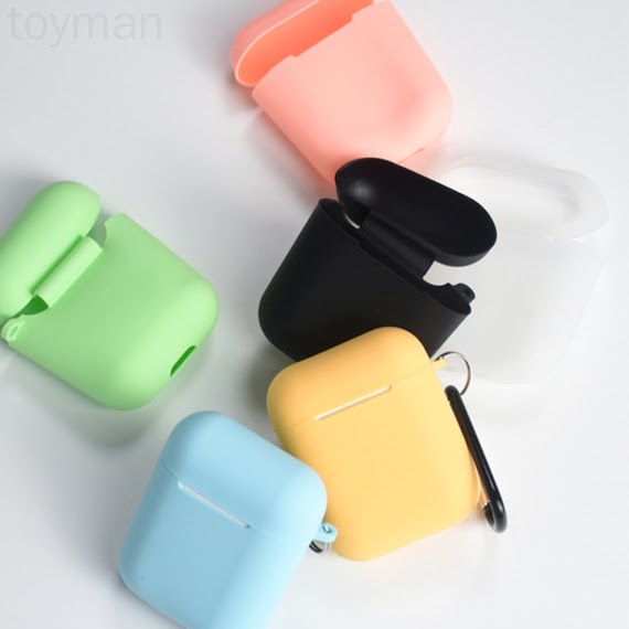 Vỏ Bảo Vệ Hộp Sạc Tai Nghe Bluetooth Không Dây Bằng Silicon Cho Airpods I9S / I10 / I11 / I12 Toyman