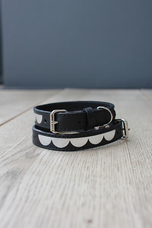 Benji & Moon leather dog collar.