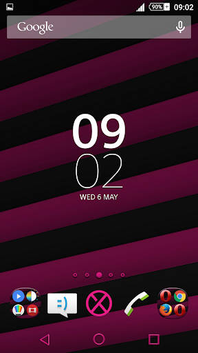 Streaks Pink XZ Theme