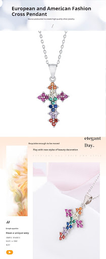 Title 3, S925 Sterling Silver Platinum Ornament Elegant ...