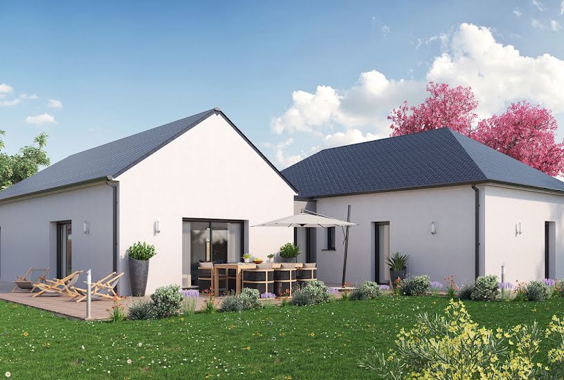  Vente Terrain + Maison - Terrain : 373m² - Maison : 132m² à Tauxigny (37310) 