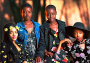 Isithunzi ninjas Zikhona Bali (Londi), Makgotso M (Thishiwe), Yolanda Msingane (Noxolo) and Thuso Mbedu (Winnie).