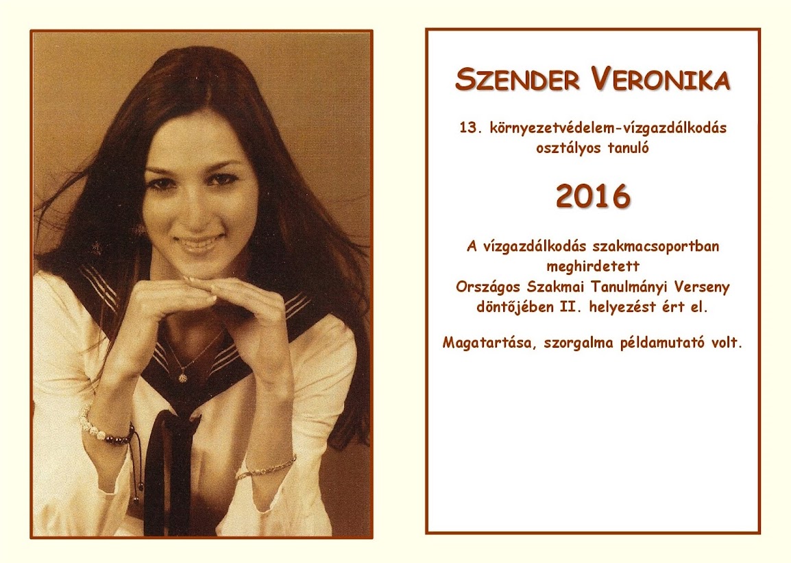 Szender Veronika - 2016