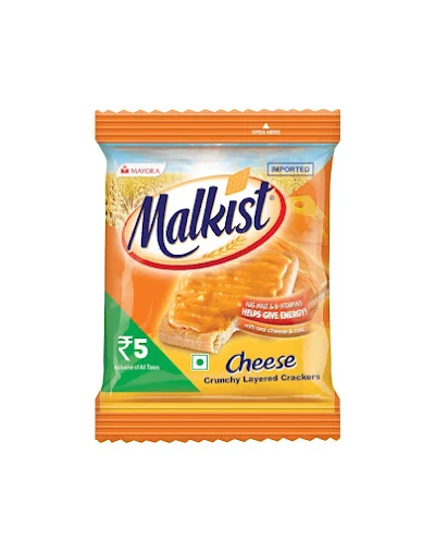 Malkist Cheese Crunchy Layered Crackers - 23 gm
