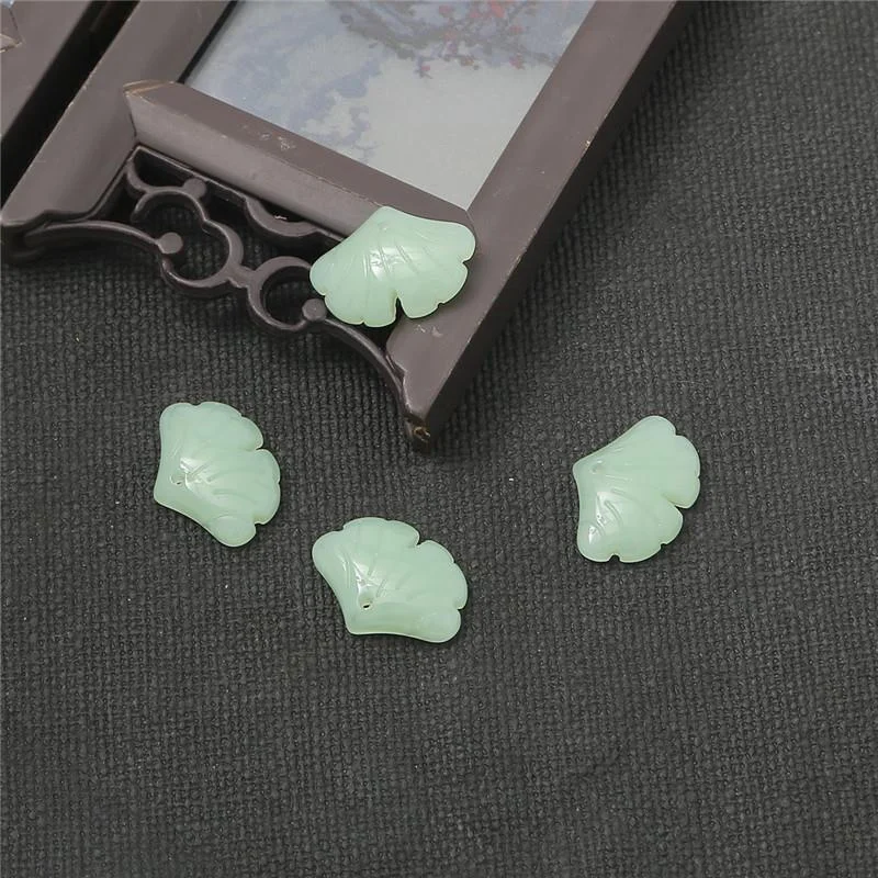 Ginkgo Veer DIY Handgemaakte Haarspeld Tsjechische Glaskralen Creëer unieke en elegante kapsels met dit charmante, handgemaakte haaraccessoire perfect
