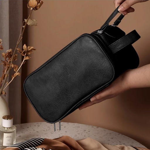 Title 2, Large Capacity Cosmetic Bag Travel Double Zippe...
