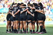 New Zealand huddle ahead of the Women's Gold Medal Rugby Sevens Match between Australia and New Zealand on day 11 of the Gold Coast 2018 Commonwealth Games at Robina Stadium on April 15, 2018 on the Gold Coast, Australia. 