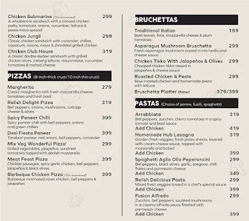 Cafe Relish By Aromas Cafe menu 