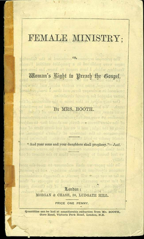 Affectionately known by Salvationists as “The Army Mother”, Catherine Booth advocated for women’s right to preach. She also fought for better working conditions and pay for women.