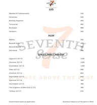 Seventh Sense - Seven Seas Hotel menu 2