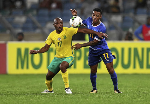 Former Bafana striker Tokelo Rantie, left, was invited to train with Bloem Celtic before the Covid-19 forced break. / Anesh Debiky/Gallo Images