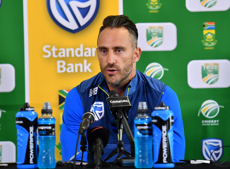 Faf du Plessis says he is going nowhere - at least not until after the conclusion of the T20 World Cup later this year.