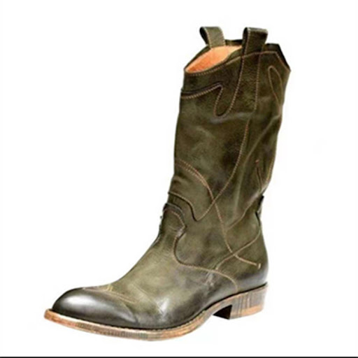 Title 3, Leather Knight Boots for Men. Experience lastin...