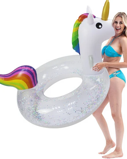 175cm Giant Inflatable Magical Pool Float With Glitter In... - 3