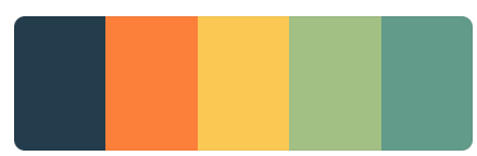 Colorful Website Design Moodboard