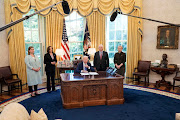 US President Joe Biden speaks before signing S. 3522, the 