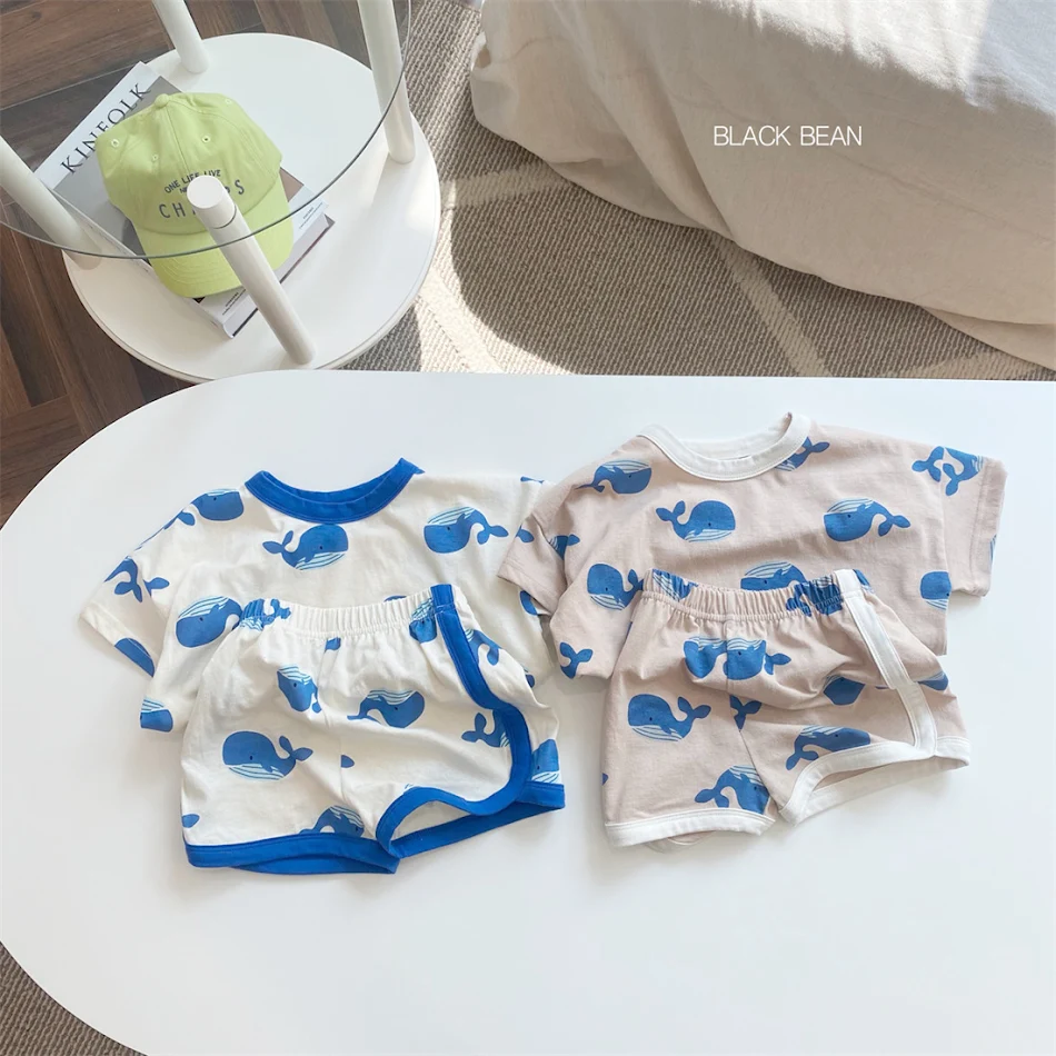 Cartoon print pak voor pasgeborenen, unisex. Zachte en comfortabele babykleding voor jongens en meisjes. Ideaal voor dagelijks gebruik.