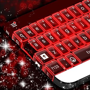 Download Neon Red Keyboard Theme For PC Windows and Mac