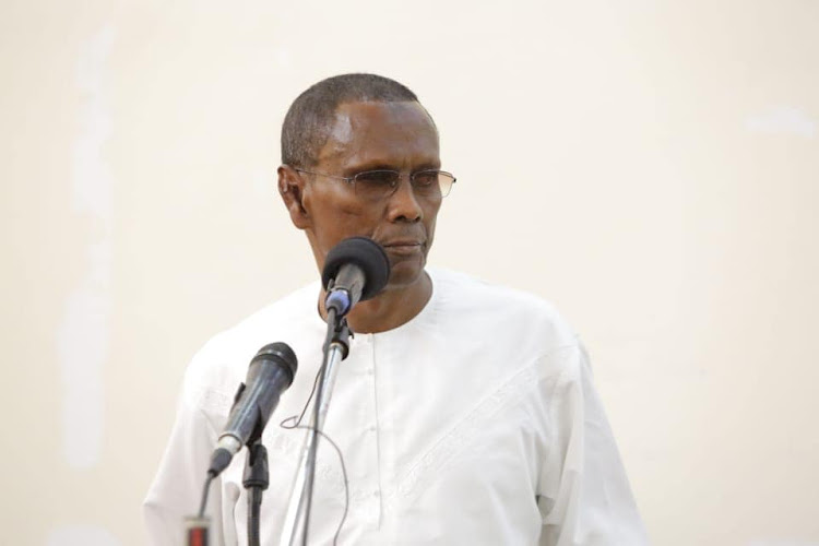 Lafey MP Abdi Mude speaking at a recent function in Fino. He condemned the incident.