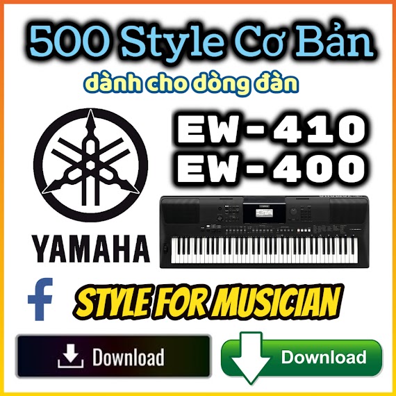 500 Style Dành Cho Các Dòng Đàn Psr - Ew410 Psr - Ew400 - Download Version