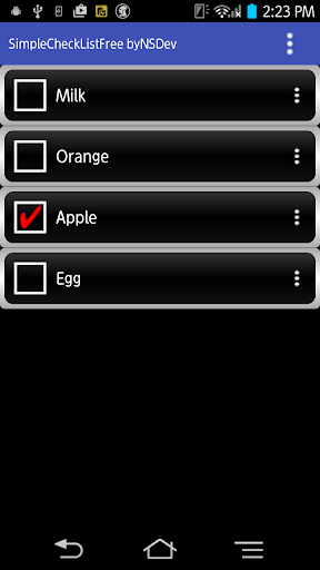 SimpleCheckListFree byNSDev 1.0.2 Windows u7528 1