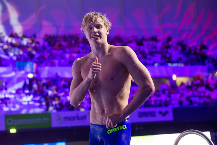 Matthew Sates in action at the Budapest leg of the World Cup series last year. Picture: Istvan Derencsenyi/Getty Images