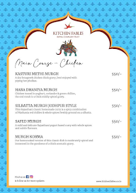 Kitchen Fables - Regional Indian Feast menu 5