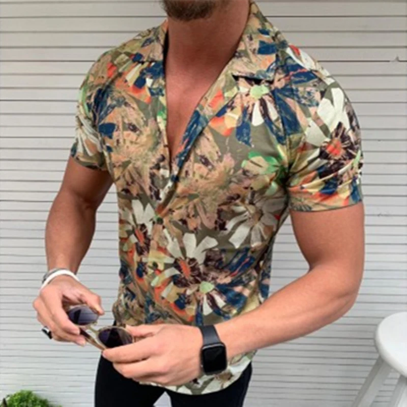 T-shirt à manches courtes imprimée en 3D respirante et légère, pour un confort supérieur et un style moderne, parfaite pour les journées chaudes.
