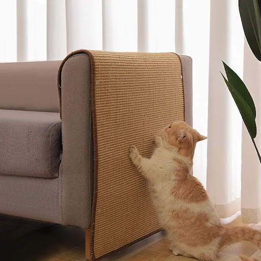 Couch Cat Scratch Protect Mat Cat Scratcher Sisal Sofa Mats Furniture Protector Cat Scraper for Cats Tree Scratching Pos