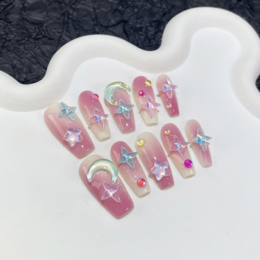 Title 2, Handmade Wear Armor Ice Transparent Nail Sticke...