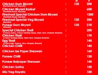 Fireshoot dum biryani menu 1