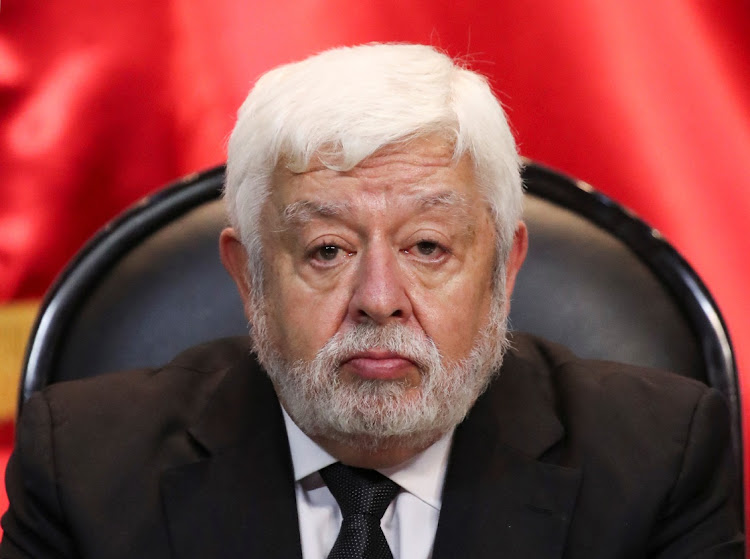 Journalist and UFO researcher Jaime Maussan listens during a briefing on unidentified flying objects, known as UFOs, at the San Lazaro legislative palace, in Mexico City, Mexico September 12, 2023.