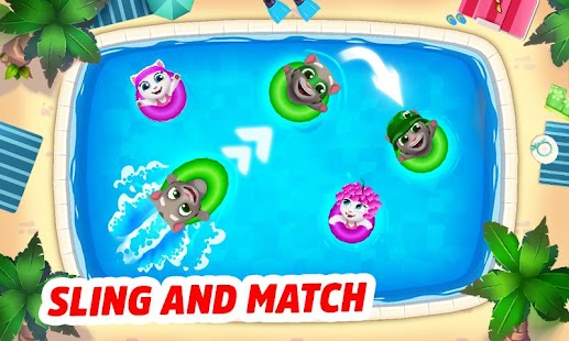 Talking Tom Pool Puzzle Game banner