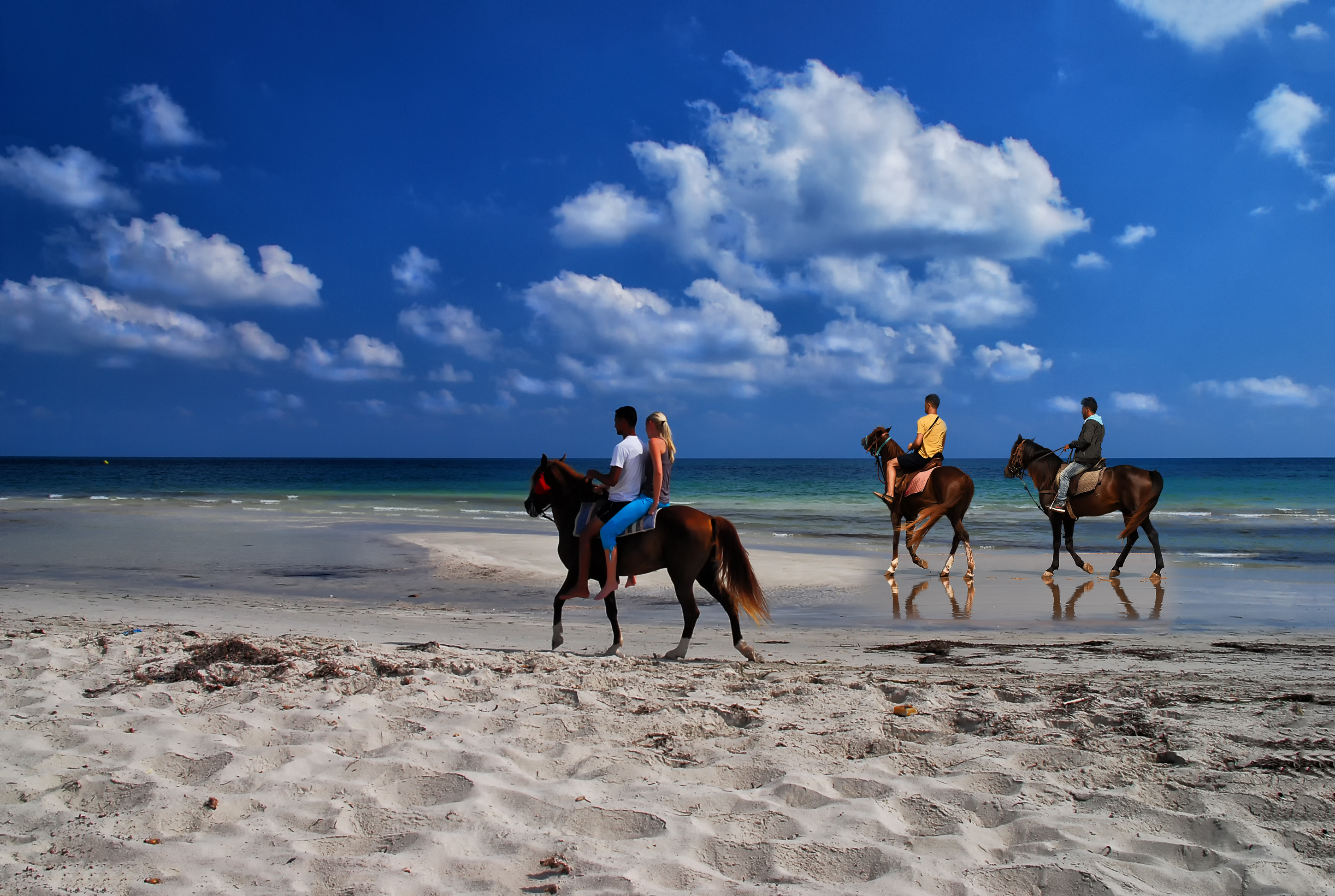 A cavallo in spiaggia di BASTET-Clara