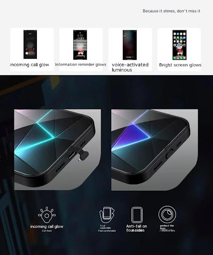 Title 1, Phone Case Incoming Light-emitting Mech. Illumi...