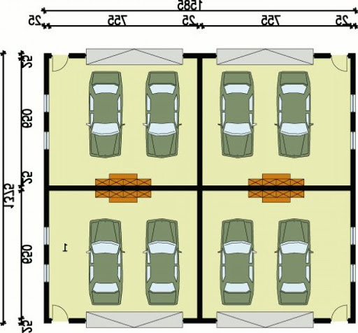 G91 - Rzut garażu