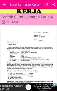 Contoh Surat Lamaran Kerja - Android Apps on Google Play
