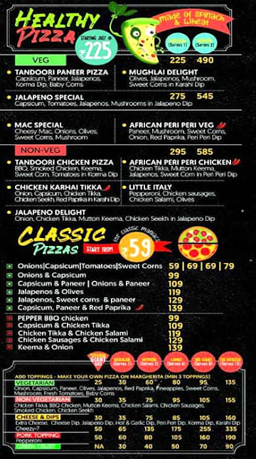 La Pino'z Pizza menu 