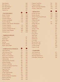 Mayur Kitchen menu 1