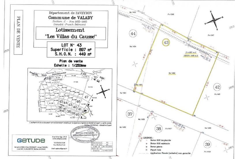  Vente Terrain à bâtir - à Valady (12330) 