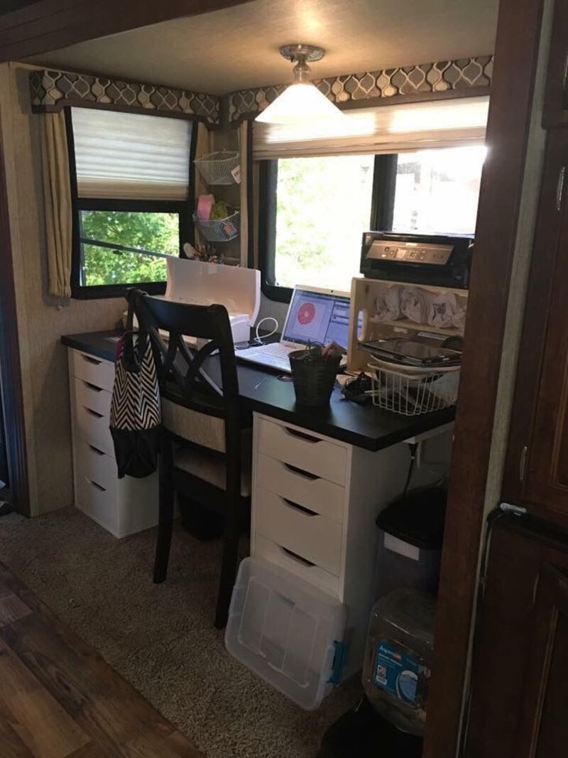 Things to Look for in Travel Trailer Office Space Desk Storage