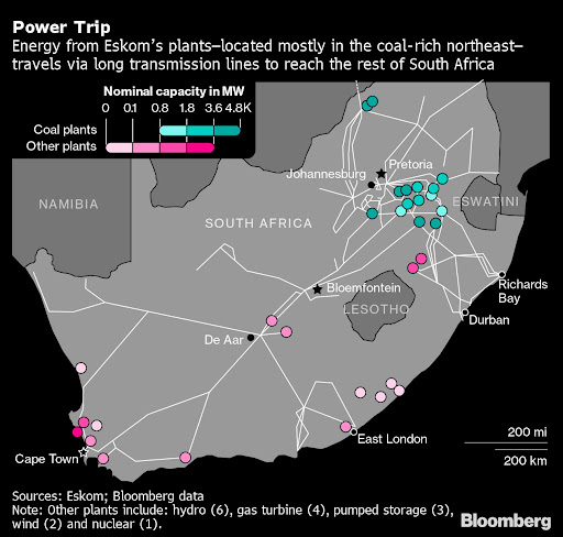 South Africa needs to upgrade its coal-fired power plants rather than focus on renewable energy, according to a sanctioned Russian billionaire who made his fortune in part from generating electricity using the fuel.