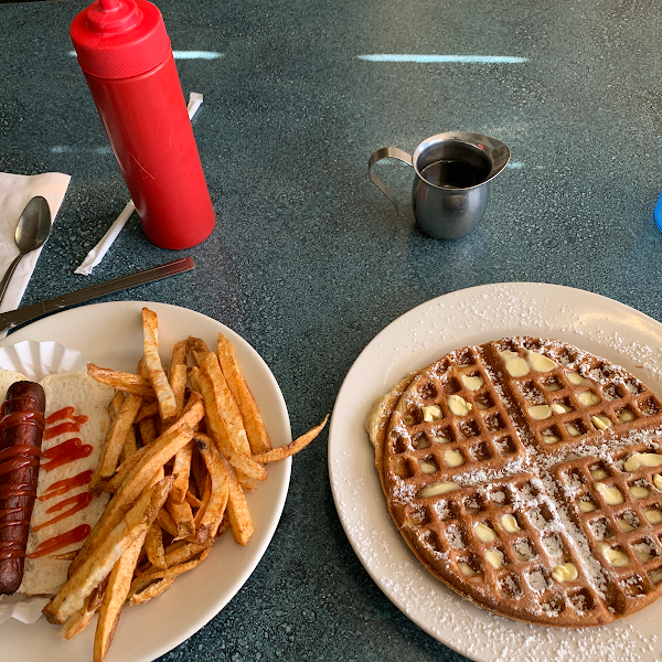 Gluten-Free Waffles at Gregory's Family Restaurant