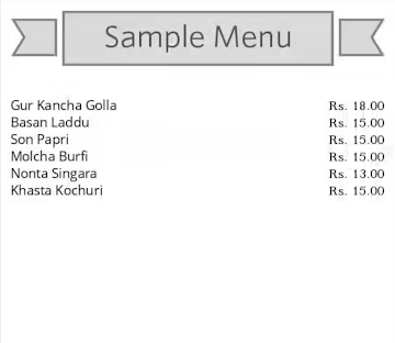 Banchharam's menu 