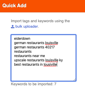 set up keyword rank tracking in authoritylabs