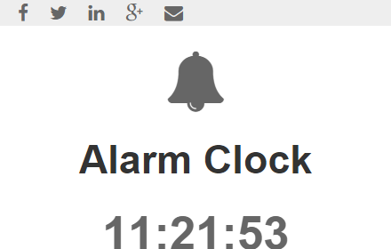 Online Alarm Clock chrome extension