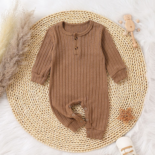 Title 2, Childrens Multi-color Knitted Crawling Suit. S...